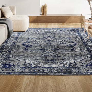 Jerica modern Persian Vintage Medallion Area Rug